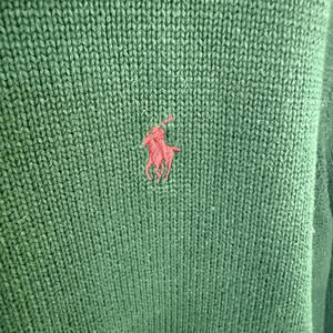 Polo Ralph Lauren Dark Green Cotton Sweater 90's Small